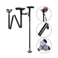 GENERICO - Bastón Plegable Ortopédico Con Luz Led