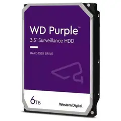 WESTERN DIGITAL - Disco duro WD Purple 6TB SATA 6.0 5400 RPM 256MB 3.5