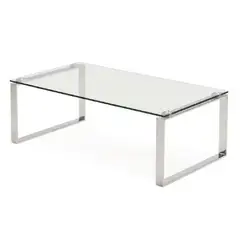 ALTO HOGAR - Mesa de Centro Alessandra Acero Inoxidable