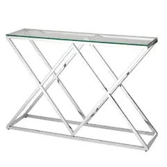 ALTO HOGAR - Consola Recibidor Luxury Acero Inoxidable