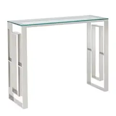 ALTO HOGAR - Consola Recibidor Eureka Acero Inoxidable