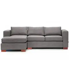 GENERICO - Seccional Izquierdo Milo Tapizado En Tela - Gris