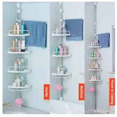 GENERICO - Organizador esquinero de Baño Blanco