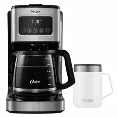 OSTER - Cafetera Automática con pantalla tactil Bvstdc4403 + Taza Térmico