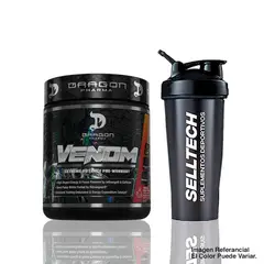 DRAG PHARMA - Pre Entreno Dragon Pharma Venom 40 Serv Fruit punch + Shaker