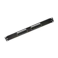 NEXXT SOLUTIONS - PATCH PANEL NEXXT CAT5E 12 PUERTOS NEGRO - P/N: AW190NXT01