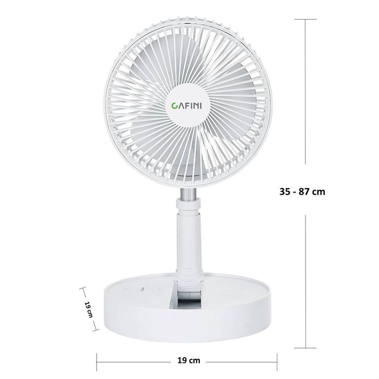 Ventilador Cafini 4 Velocidades Recargable / Batería 8000 mAh / USB