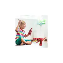 GENERICO - DINOSAURIO REX ZAZA LUZ Y SONIDO color ROJO