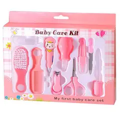 GENERICO - Set Baby Care Higiene para Bebes Cortauñas 10 Pcs niña