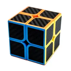 MOFANGJIAOSHI - Cubo 2x2 Meilong Fibra Carbono Negro