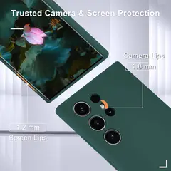 GENERICO - Case Silicona Para Samsung S24 Ultra - Verde Militar