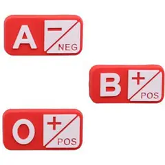 GENERICO - Packx3 Pines De Goma Tipo de sangre