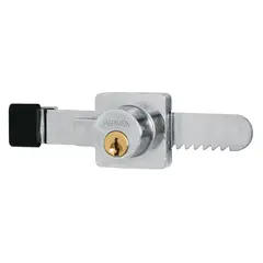 HERMEX - Chapa cerradura para vitrina tipo serrucho
