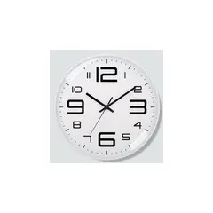 GENERICO - Reloj De Pared Moderno Decorativo Modelo S11 Blanco Con Negros 30cm