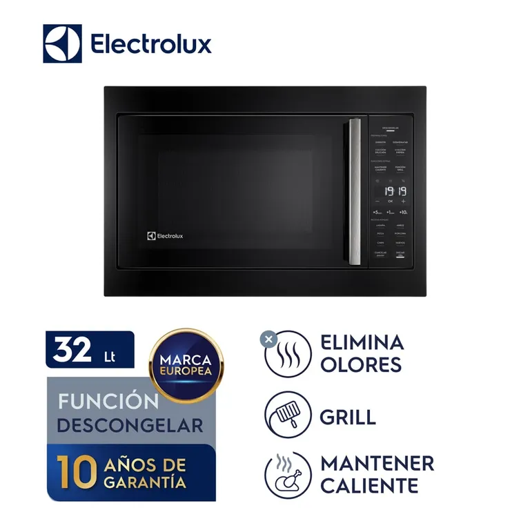 Microondas Empotrable Eléctrico 30L EMTP24G2GXB Black