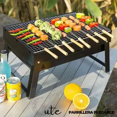 GENERICO - PARRILLA PLEGABLE PORTÁTIL