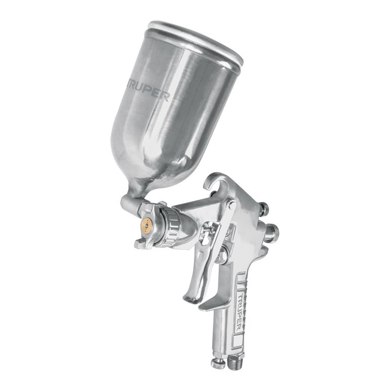 Pistola p/pintar gravedad LVMP vaso aluminio, 1.7 mm COD 13061