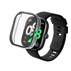 GENERICO - Bumper con Vidrio incorporado para Redmi Watch 4 - Transparente