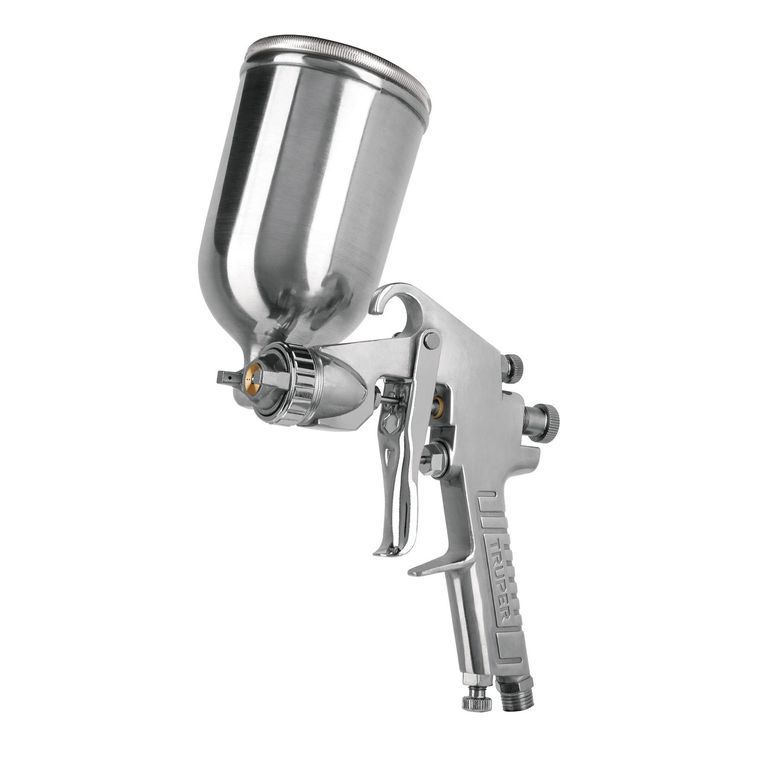 Pistola p/pintar gravedad LVMP vaso aluminio, 1 mm COD 11989