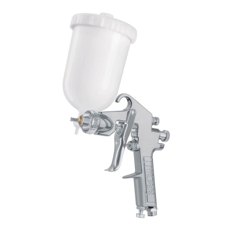 Pistola p/pintar gravedad LVMP vaso plástico, 2 mm COD 101857