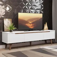 TU MESITA - Mueble para TV 2 puertas 1 cajón Topacio Color Blanco