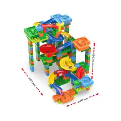 GENERICO - Juego Construcción de Pista de Canicas de 388 pcs