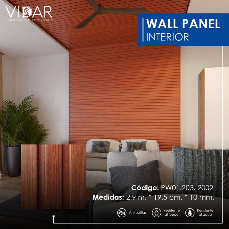 WALL PANEL WPC INTERIOR SAPELLI VENTA POR 5 UNIDADES