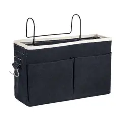 HYGGE - Cesta de Almacenamiento Colgante de Tela con Bolsillos