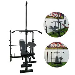 REAL FITNESS PERU - BANCA GRIS CON POLEA