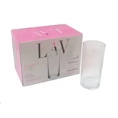 LAV - Set De Vasos de Vidrio Liberty X 6 Unidades