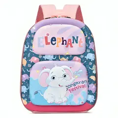 GENERICO - Mochila KAWAII Niñas infante Elefante Rosado