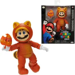 NINTENDO - Super Mario Bros - Figura de acción Mario Tanooki 5 pulgadas