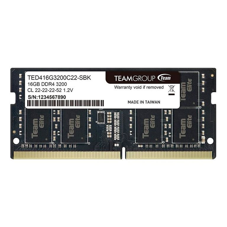 Memoria SO-DIMM Elite 16GB DDR4-3200MHz PC4-25600 12V CL22