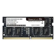 TEAMGROUP - Memoria SO-DIMM Elite 16GB DDR4-3200MHz PC4-25600 12V CL22