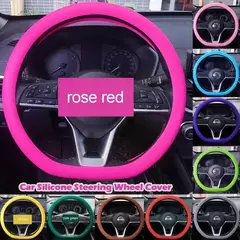 GENERICO - Funda para timón de silicona para auto camioneta