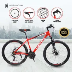 VELOX - Bicicleta Deportiva Aro 26 «PATHWAY» Red
