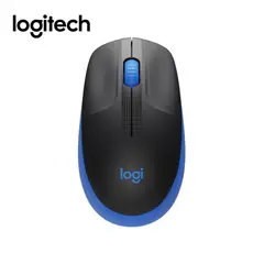 LOGITECH - Mouse Inalámbrico M190 Ergonómico Receptor USB Estable - Azul
