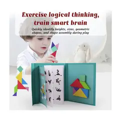 GENERICO - Juego Educativo Tangram de madera imantado