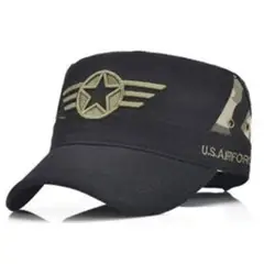 KAST PE - Gorra Militar Hombre Carbonera Airforce - Negro Camuflado