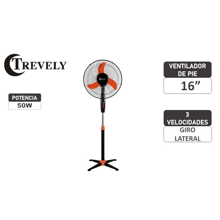 Ventilador de pie 16 VT-1620 55W - Naranja