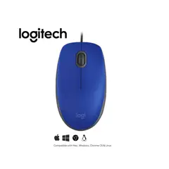 LOGITECH - MOUSE M110 SILENT OPTICO USB BLUE