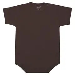 GENERICO - Body con mangas cortas - Marron