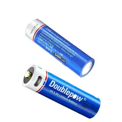 GENERICO - Pilas de litio USB-C recargable AA 15v doublepow pack 2unidades