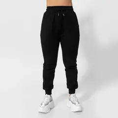 GENERICO - Buzo jogger de algodón afranelado para mujer negro Arcoi