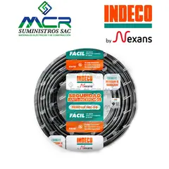 INDECO - CABLE NH-90 LIBRE HALOGENO 1.5 mm2 NEGRO ROLLO DE 100m