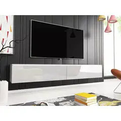 TU MESITA - Mueble para Tv flotante 2 puertas Elvira color Blanco