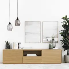 TU MESITA - Mesa de Tv 2 puertas 1 cajón Prost color Duna