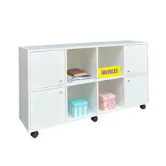 TEMEL - Mueble Organizador escolar organizador multiusos con ruedas