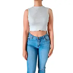 GENERICO - Polo bvd Mujer Lali - Nathalie Love It - Plomo - Gris Claro S