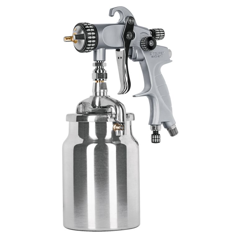 Pistola p/pintar succión HVLP vaso aluminio, 1.4 mm COD 14030